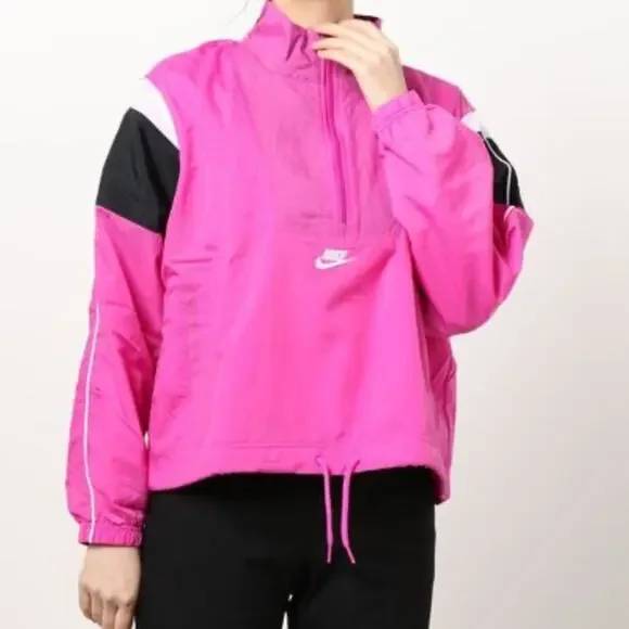 Nike pink pullover windbreaker retro 90s style small - Picture 2 of 7